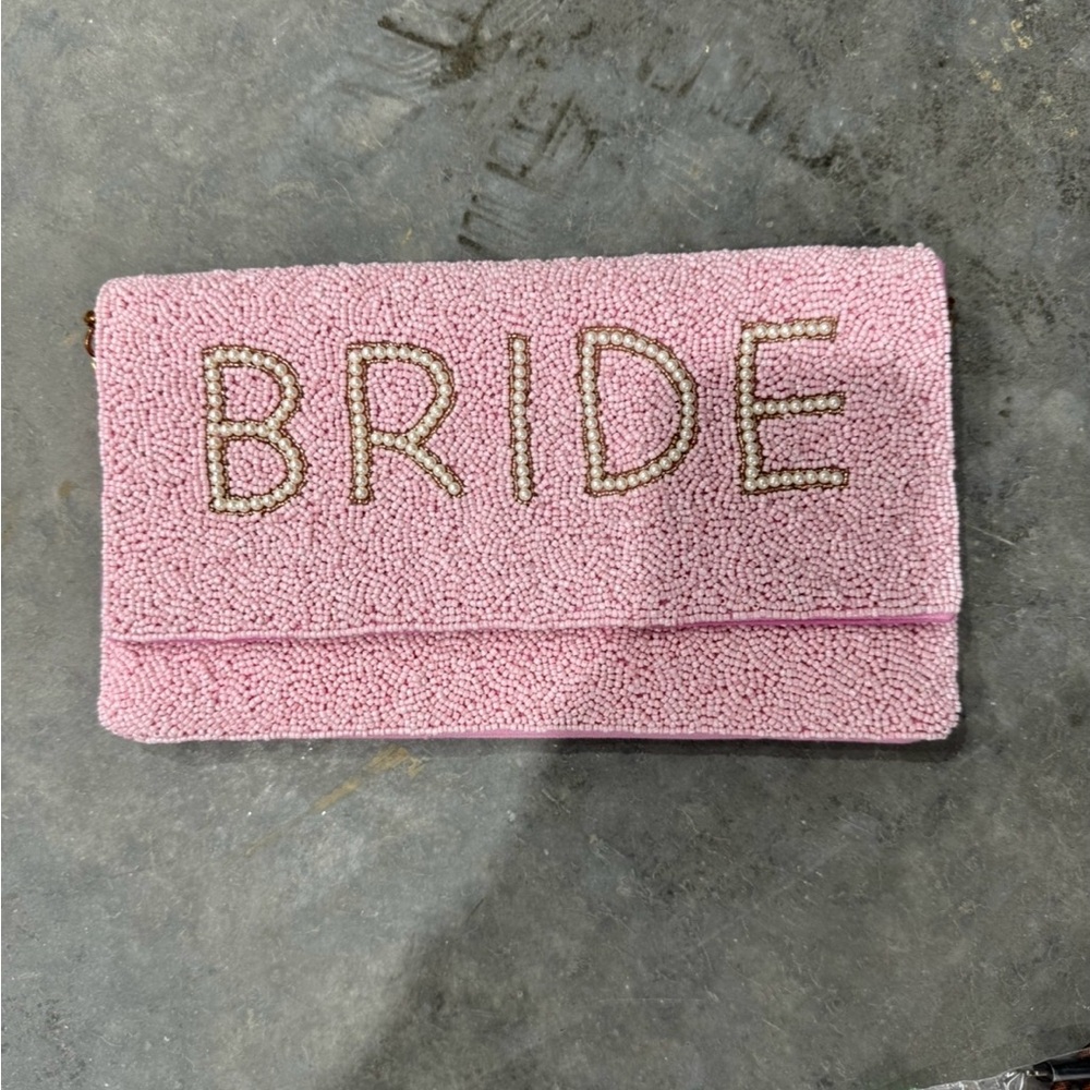 Pink Bridal Clutch